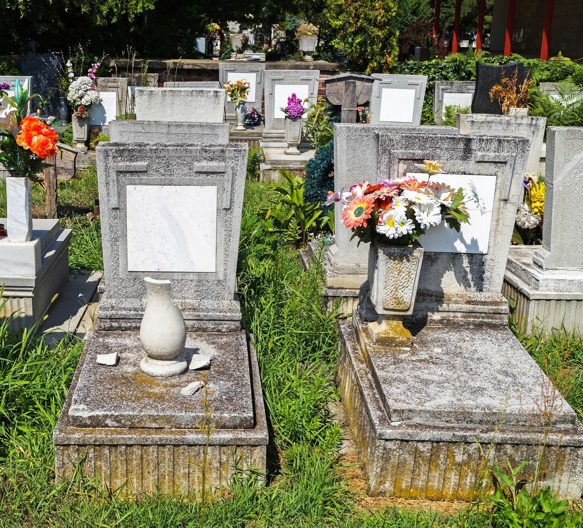 family Tombstones in the cemetery